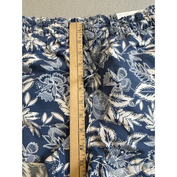 American Eagle Womens Shorts Blue Floral Pull-On Drawstring Hi Rise Size S - Picture 5 of 11